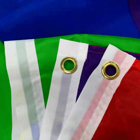 Flaglink UV resistant rainbow flag preserves colors in sunlight