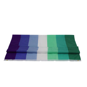 Close-up of double stitching on FlagLink Vincian Pride Flag for durability