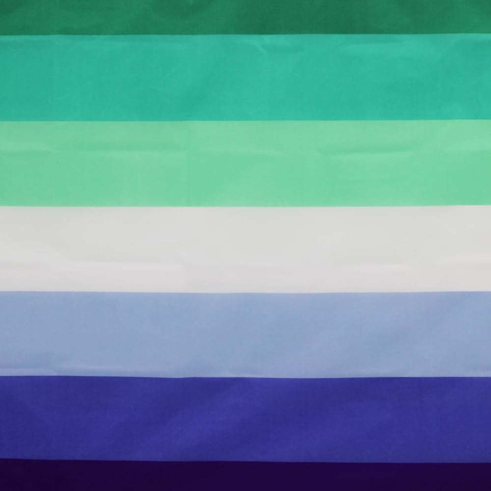 Header with brass grommets on FlagLink Vincian Pride Flag 3x5ft