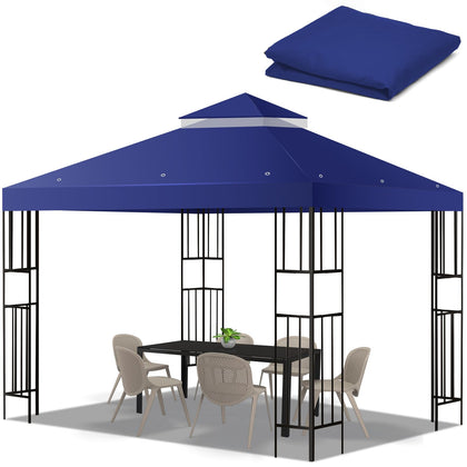 FLAGLY 10x10 gazebo top blue for quick shade and rain protection