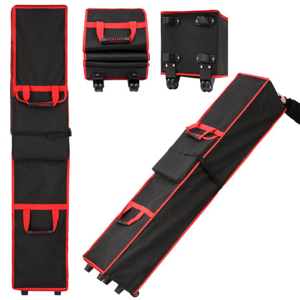 FLAGLY 10x10 tent bag with roller wheels for easy transport.
