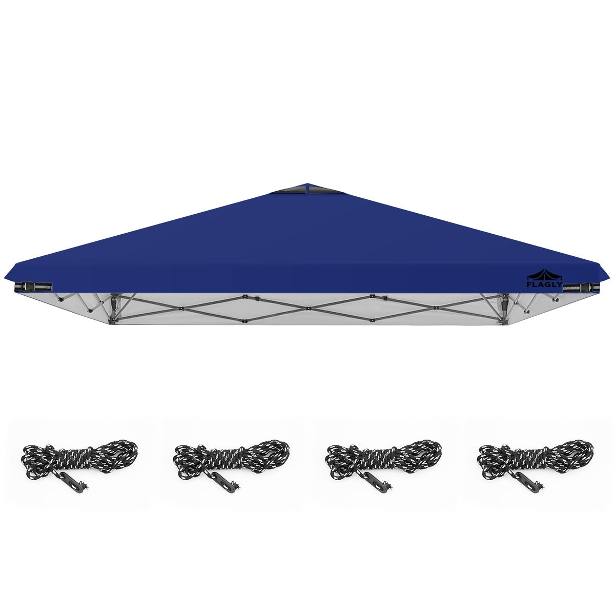 Flagly 10x10ft replacement canopy top blue shielding weather and keeping events polished