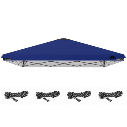 Flagly 10x10ft replacement canopy top blue shielding weather and keeping events polished