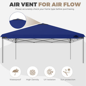 Flagly canopy with dual vents improves airflow in windy conditions