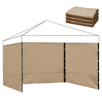 Flagly instant canopy sidewall khaki weather-resistant coverage for 10x10 tents