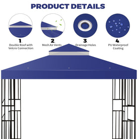 FLAGLY outdoor BBQ cover blue for backyard cooking setups