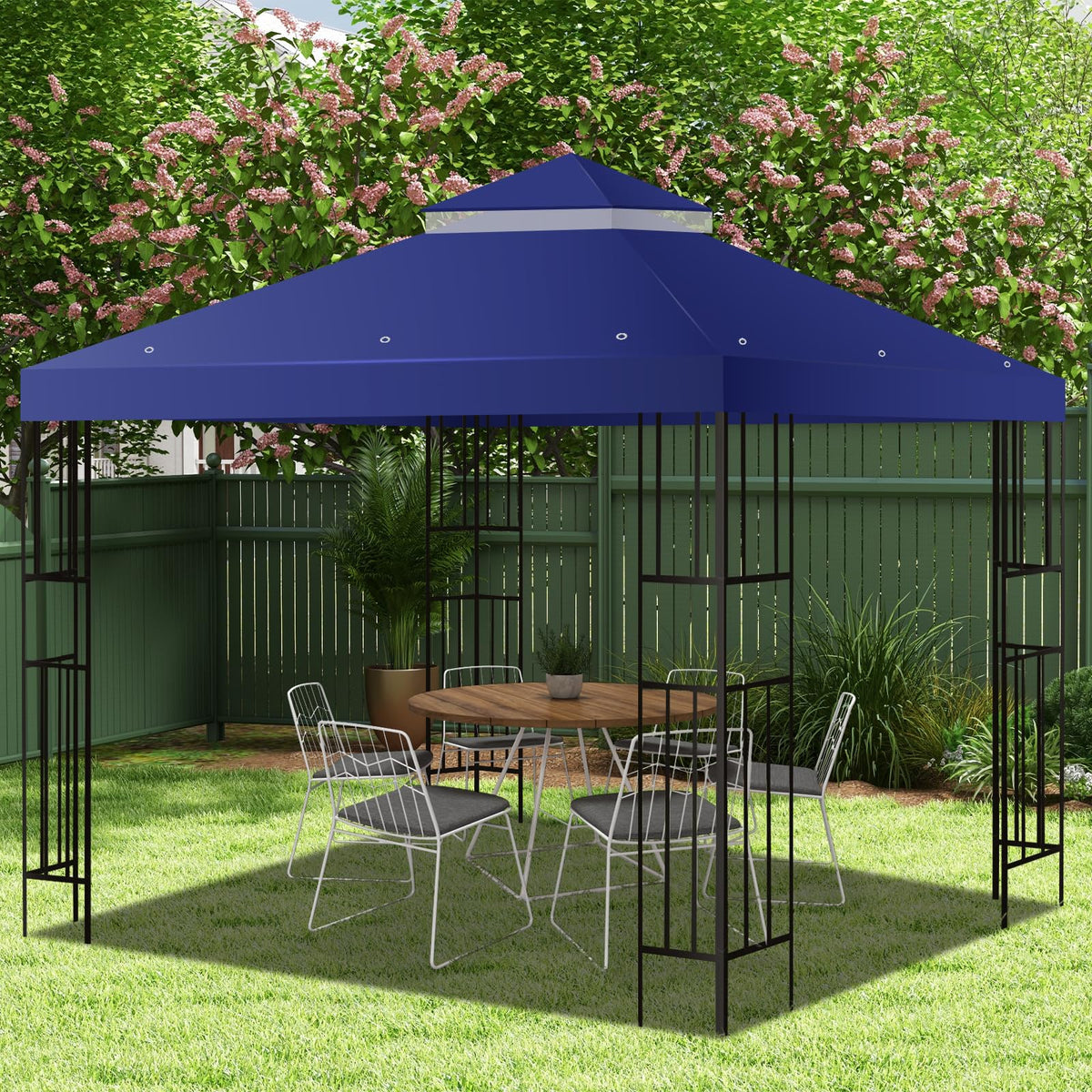 FLAGLY patio gazebo top blue provides reliable shade outdoors