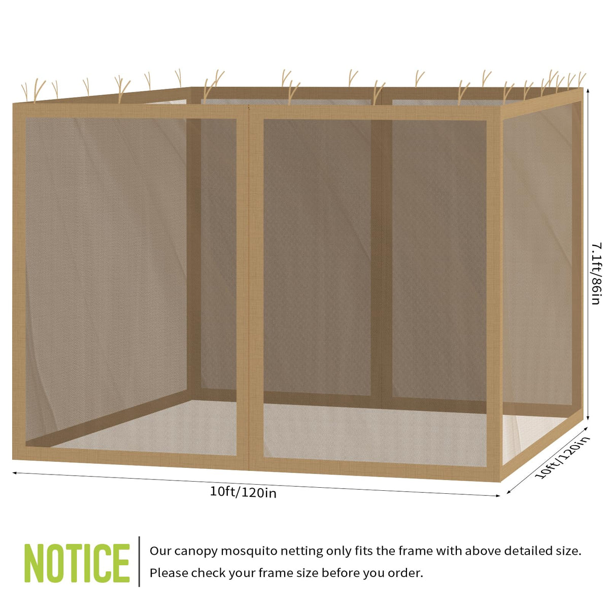 Flagly pop-up canopy mesh with doors enabling easy entry and airflow.