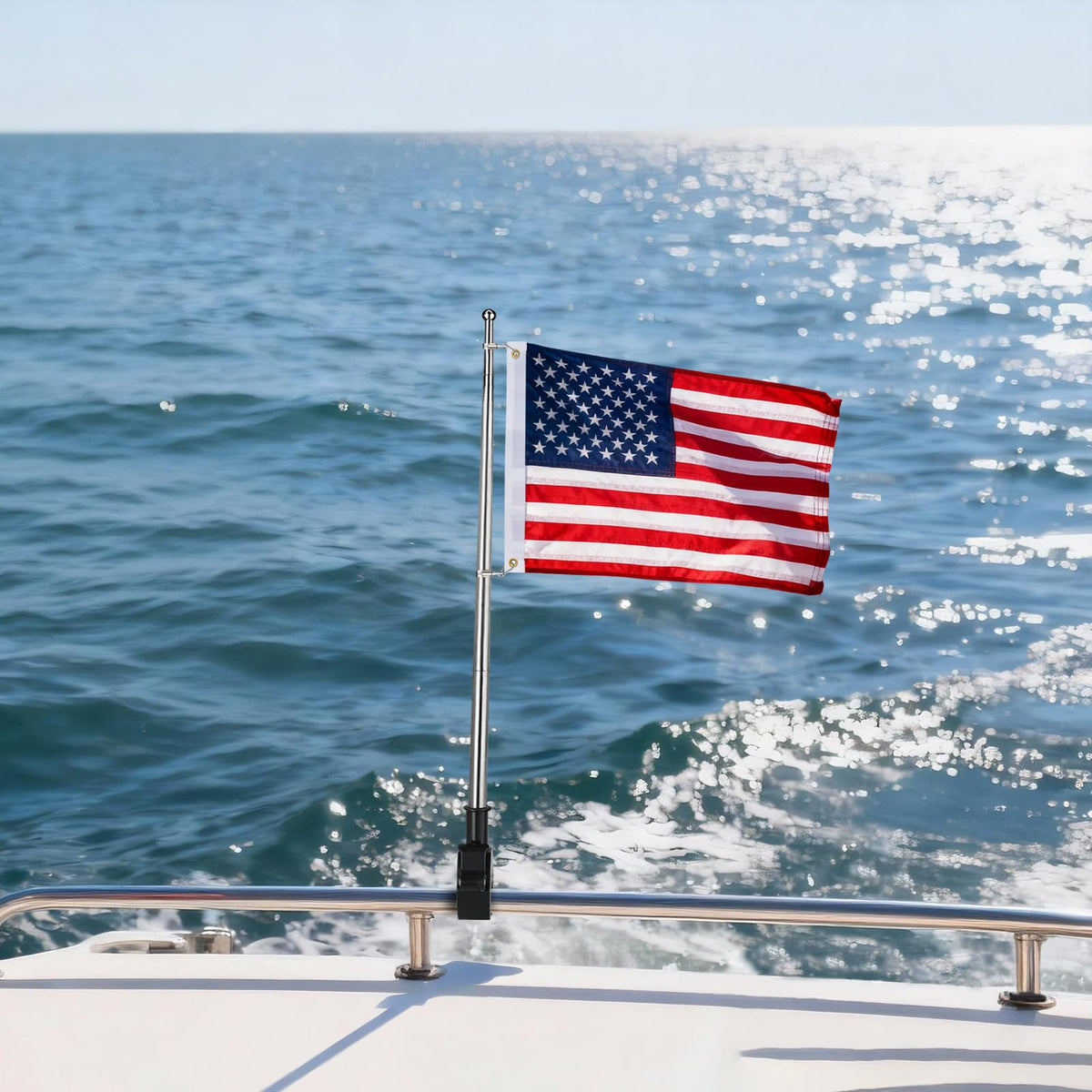 Flagolden brass grommets enable quick, secure flag mounting.