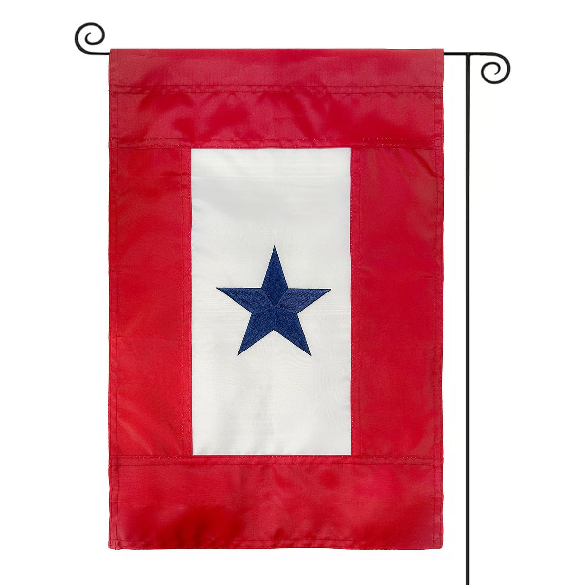 Flagolden embroidered military service flag for outdoor display with blue star detail.