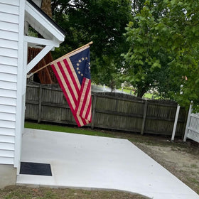 Flagolden heavy-duty polyester flag designed for outdoor use.