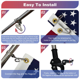 Flagolden flag with reinforced stitching for long-lasting outdoor use.