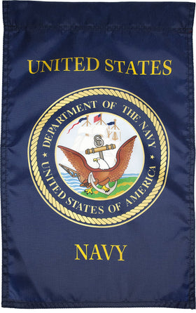 FlagSource U.S. Navy garden flag 18x12 for outdoor display and pride.