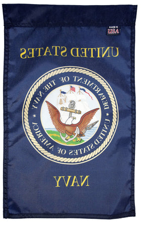 FlagSource U.S. Navy nylon flag 200-denier for durable outdoor wear.