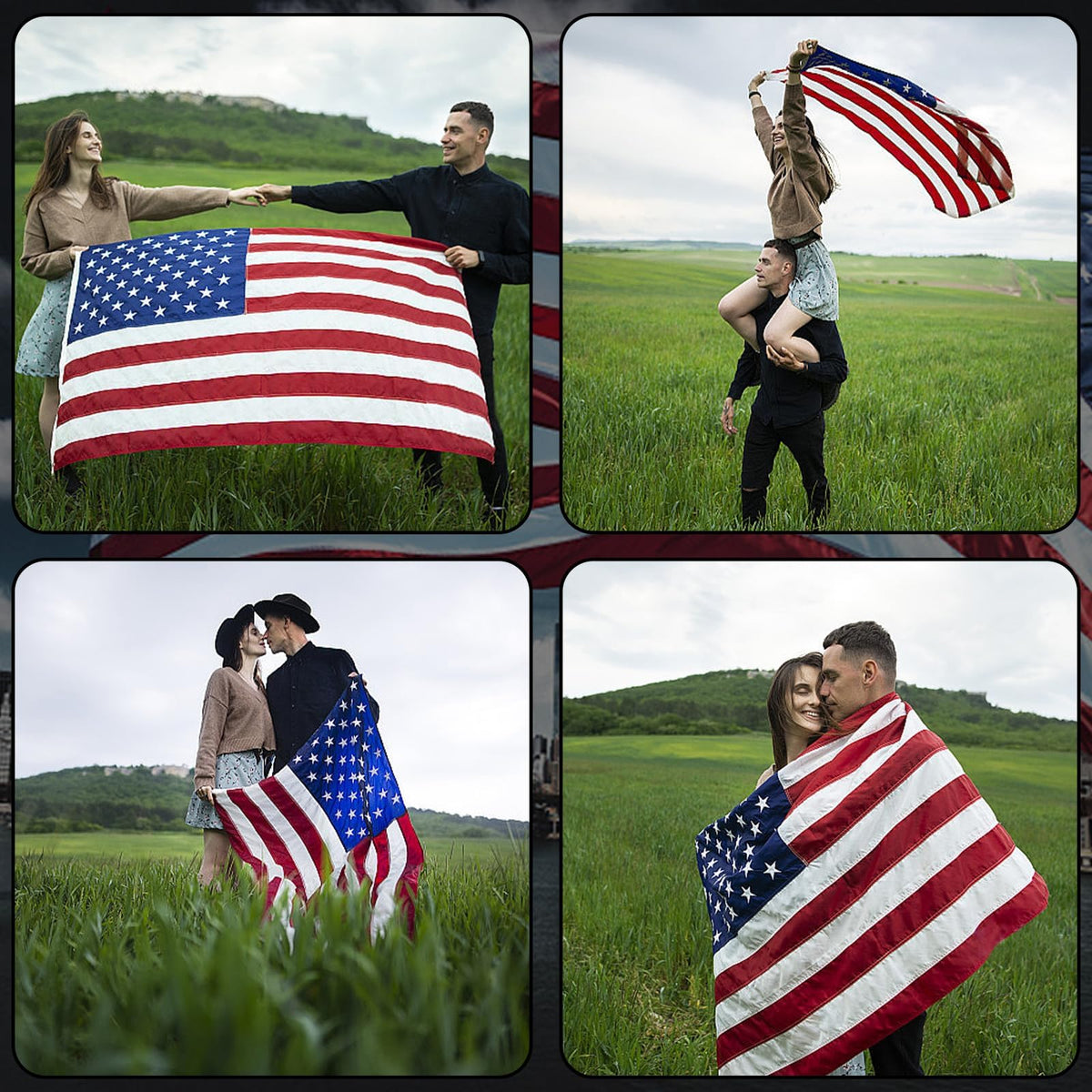 FLAGWIN patriotic decor for home or garden, ideal for year-round display.