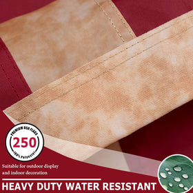 Reinforced stripes and stitched fly end on FLAGWIN flag ensuring longevity
