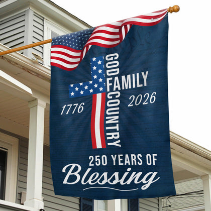 FLAGWIX American 250 Years Blessing Flag for yard display and outdoor pride