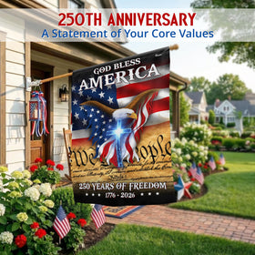 Flag dimensions 29.5 by 39.5 inches for prominent display