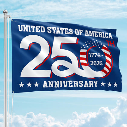 FLAGWIX American 250 Years flag for outdoor double-sided yard display