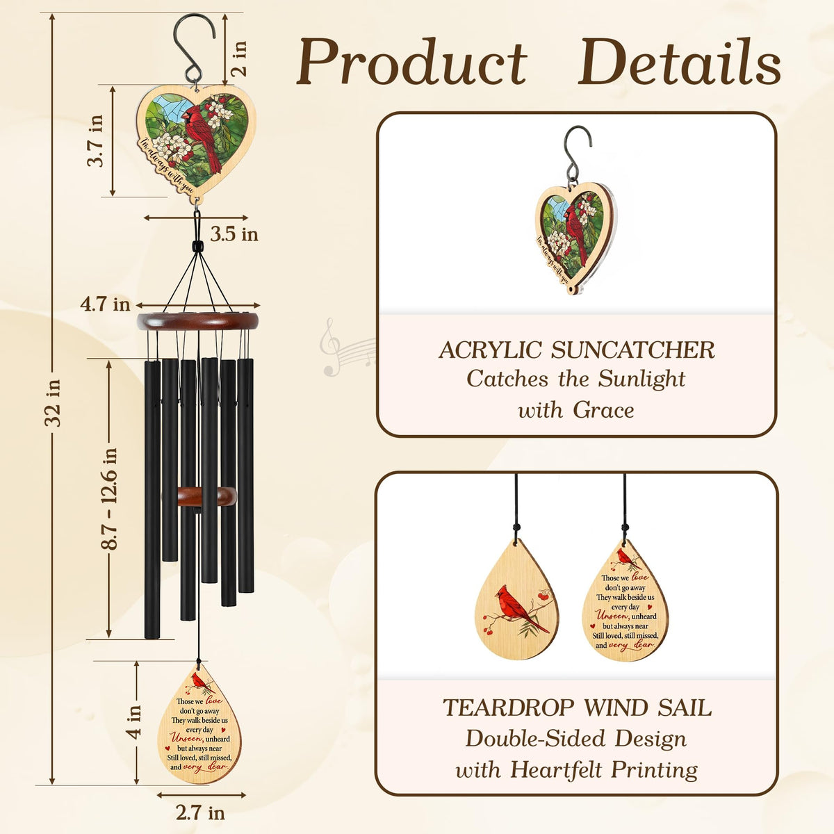 FlagWix Double-layer Suncatcher adds visual charm while catching light and memories.