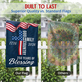 FLAGWIX Double-sided polyester flag ensures readable designs from both sides