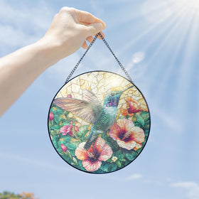 FLAGWIX gift hummingbird suncatcher is a thoughtful present for mom or grandma.