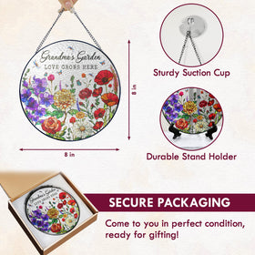 FlagWIX Grandma sun catcher window hanging offers bright colors in sunlit spaces