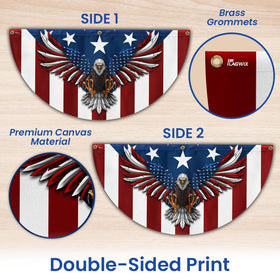 FLAGWIX non-pleated American flag 3x6 ready for durable outdoor use.