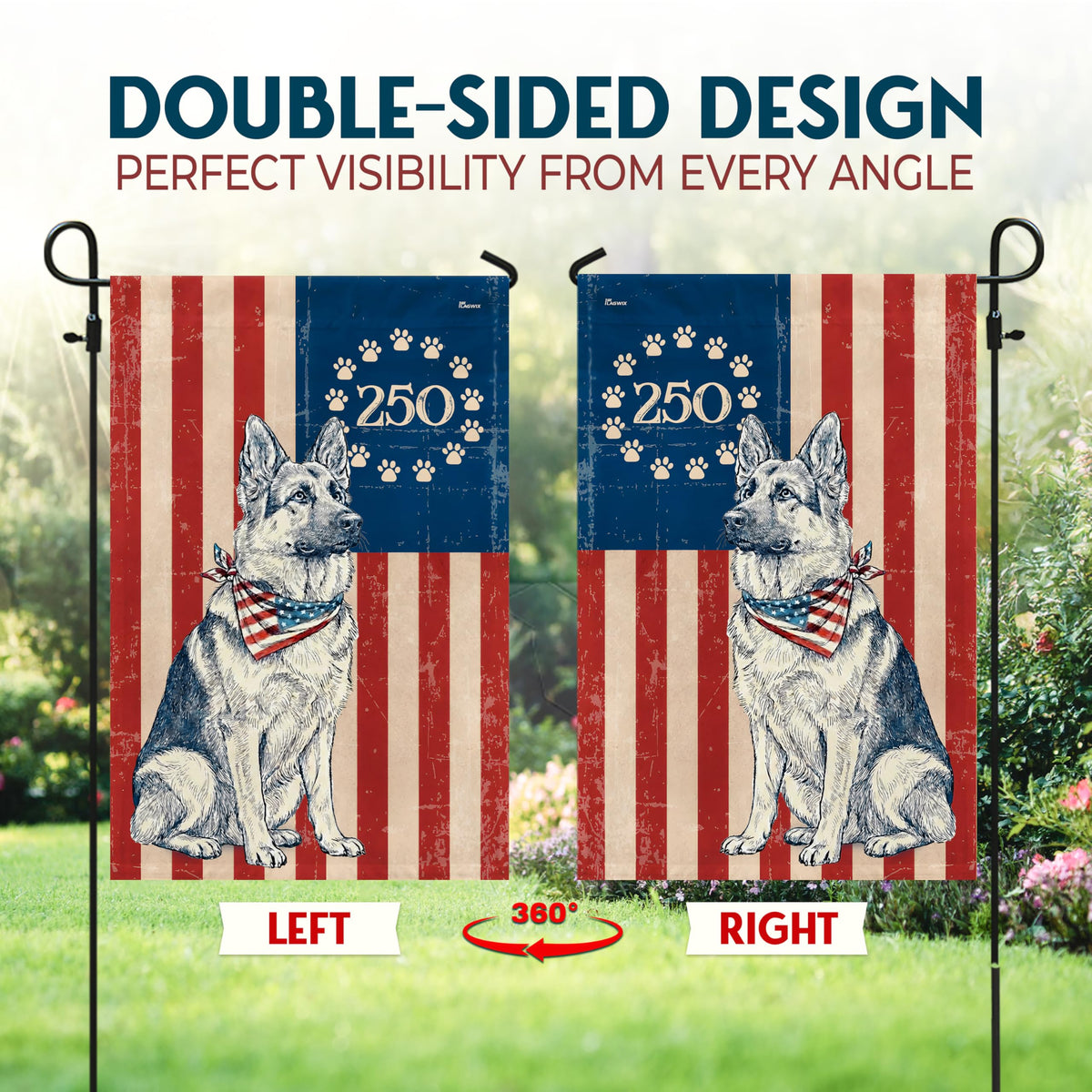FLAGWIX patriotic flag suitable as a gift for men and women