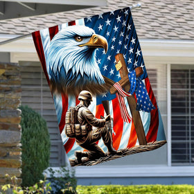 Flagwix flag suitable for outdoor and indoor display on porch or wall.