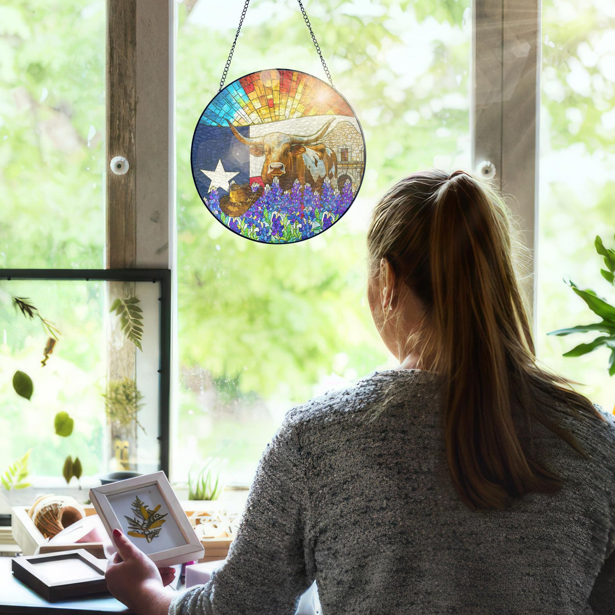 FLAGWIX outdoor yard decor sun catcher catches sunlight beautifully