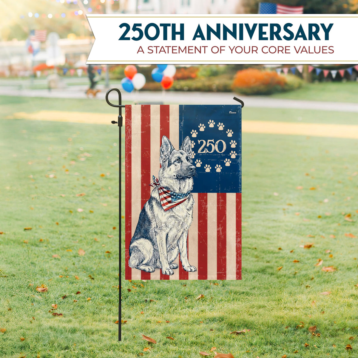 FLAGWIX patriotic home decor flag banner for garden and porch