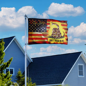 FLAGWIX patriotic home decor flag for indoor or outdoor use.