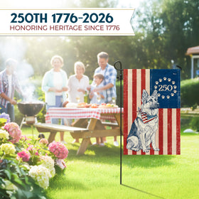 FLAGWIX patriotic outdoor flag with fade-resistant polyester for lasting yard decor