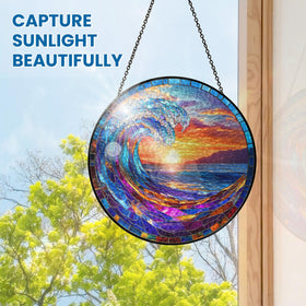 FLAGWIX sunlight dances through glass, casting colorful patterns in windows.