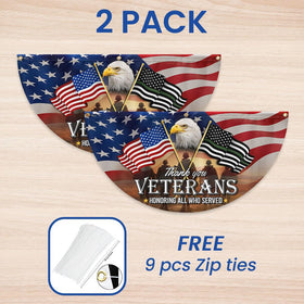 Flagwix Thank You Veterans flag durable polyester for long-lasting outdoor use.