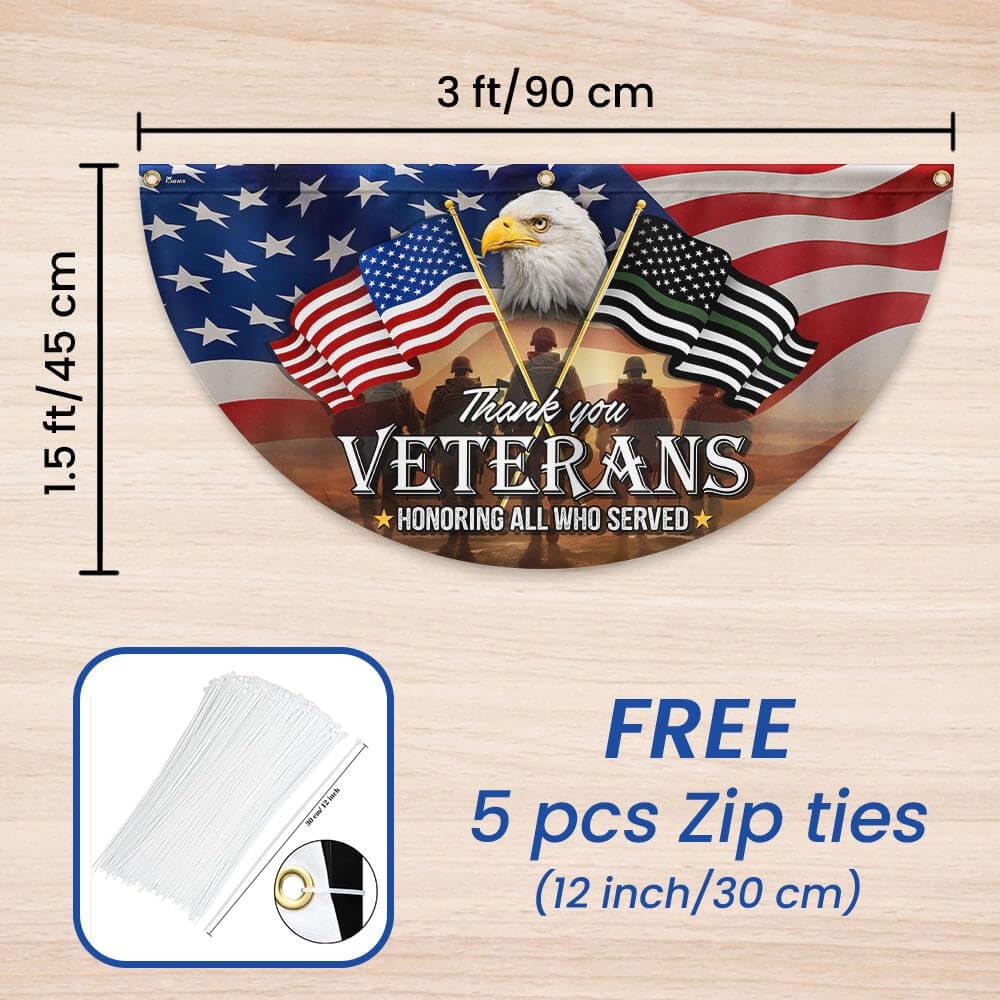 Flagwix Thank You Veterans flag packaged presentation for gifting.