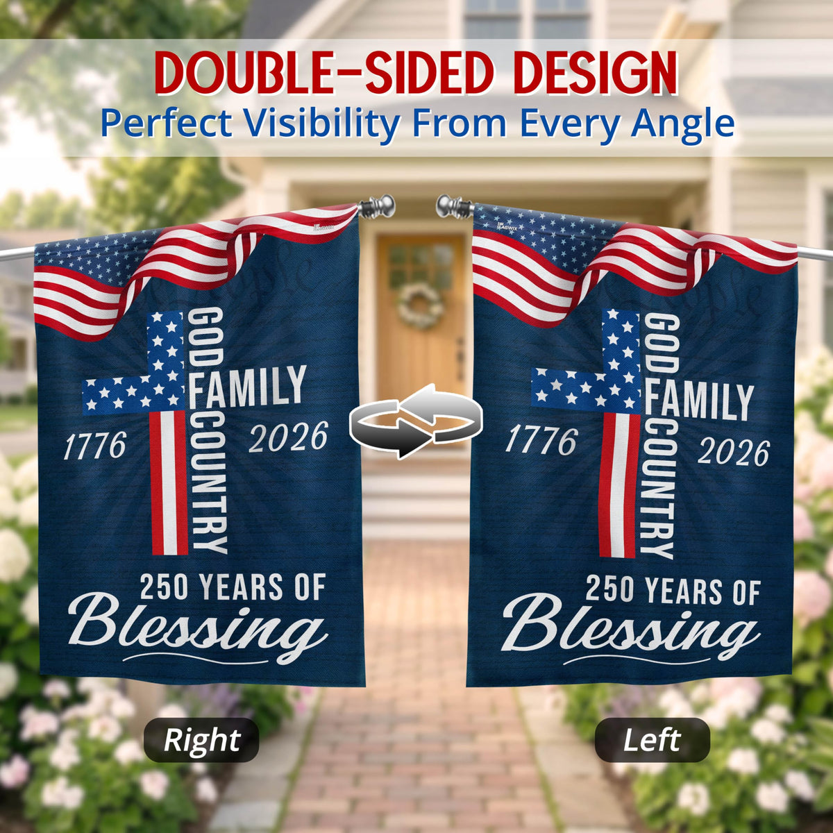 FLAGWIX US flag for Independence Day decor with bold patriotic imagery