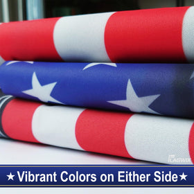 FLAGWIX wall-hanging flag indoors for patriotic and hippie-inspired accents.