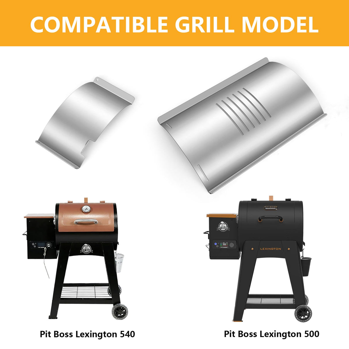 FlameDuty heat diffuser for Pit Boss built from heavy-duty steel for durability.