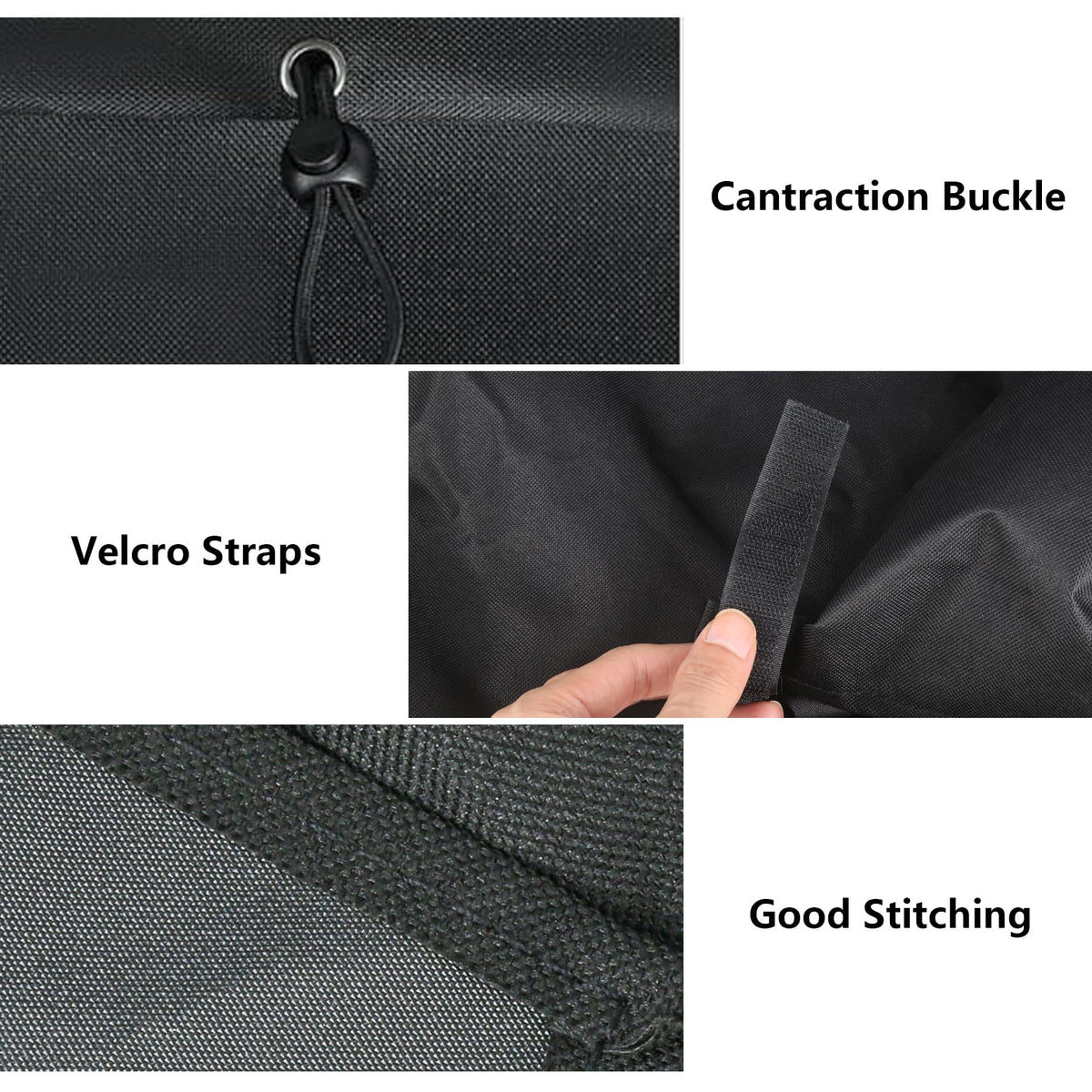 FlameDuty two-strap secure-fit keeps the cover in place during strong winds.