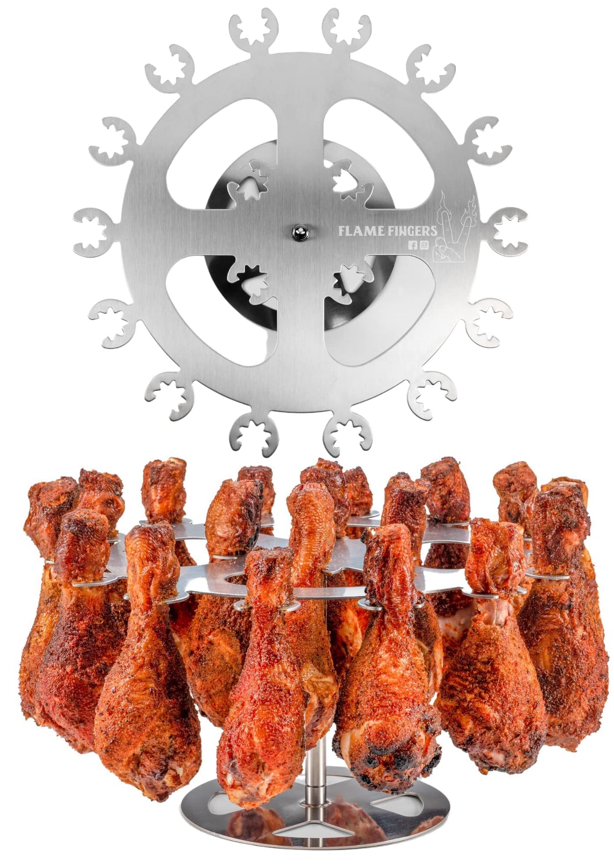 Flame Fingers even browning through heat circulation enhances flavor balance
