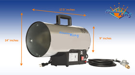 Flame King unit with auto ignition for easy heat control