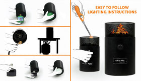 Flame King durable metal construction for long-lasting use