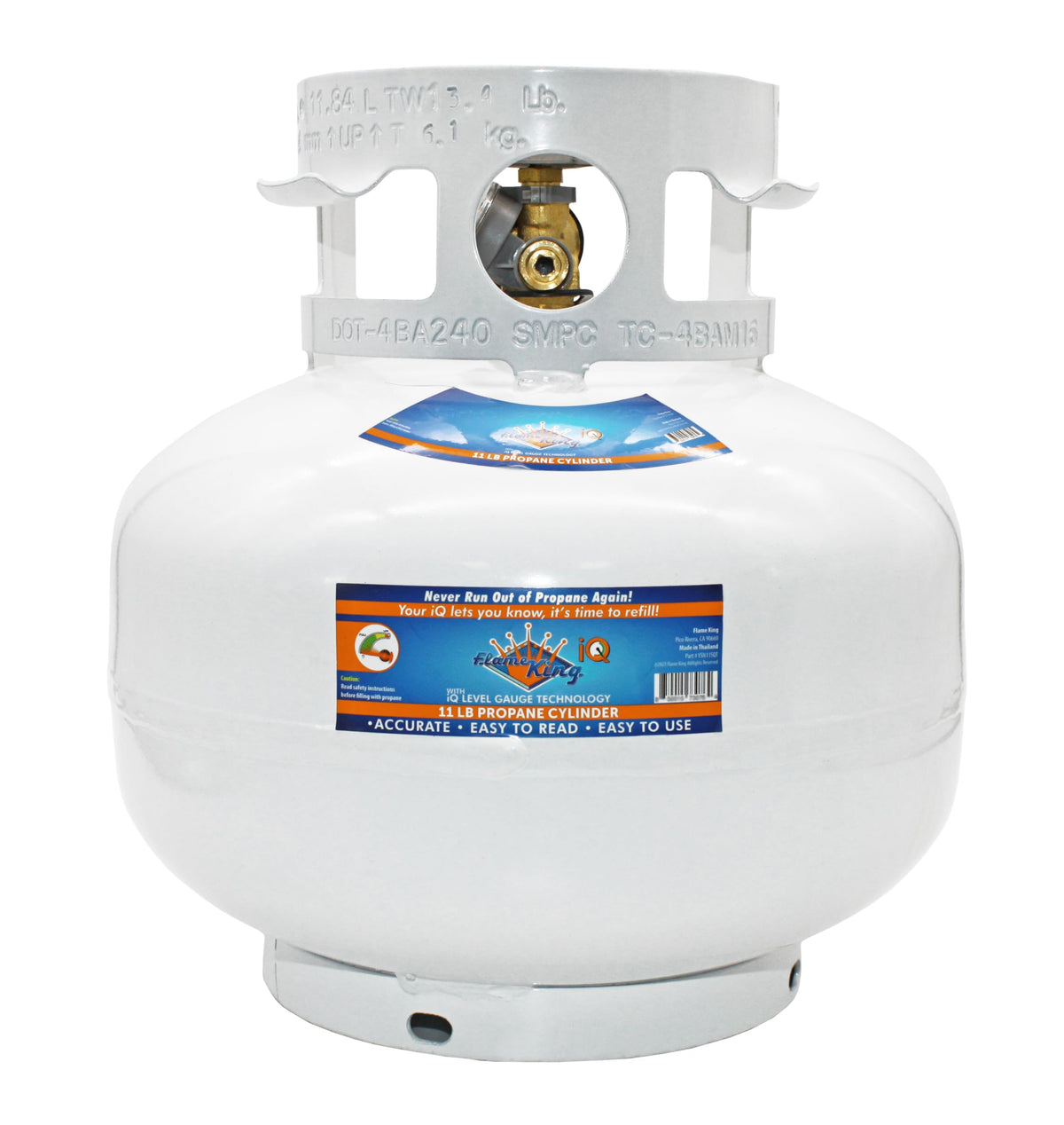 Flame King squatty 11lb propane tank ideal for camping
