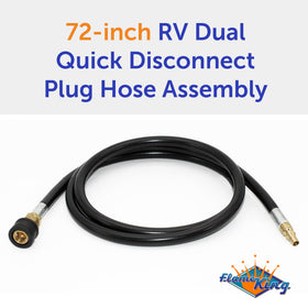 Flame King thermoplastic hose construction for outdoor use.