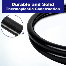 Flame King weather-resistant hose suitable for camping and cooking outdoors.