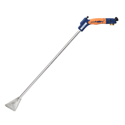 Flame King YSNPQ820S torch in use clearing lawn weeds