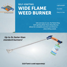 Flame King YSNPQ820S wide burner tip for quick weed removal
