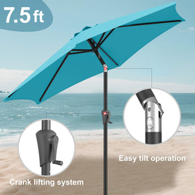 FLAME&SHADE heavy-duty alloy ribs provide sturdy support in windy conditions.